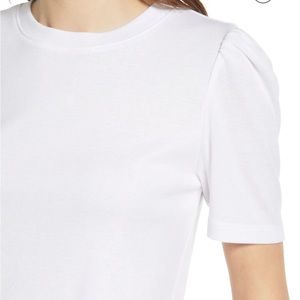 Treasure & Bond light pink T-shirt with slightly puffed short sleeves Size: M